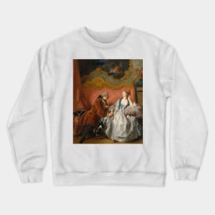 The Declaration of Love by Jean-Francois de Troy Crewneck Sweatshirt